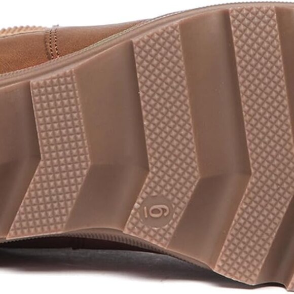 Women's Brown Wedge Booties 5.5 - Picture 4 of 6